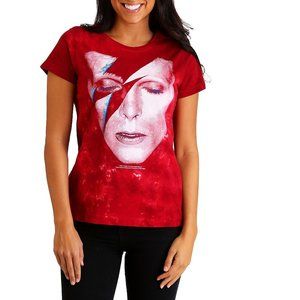 David Bowie Aladdin Sane Tie Dye glam pop rock Official cotton T-shirt XL NWT